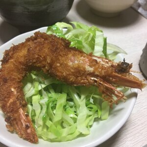 有頭エビフライ